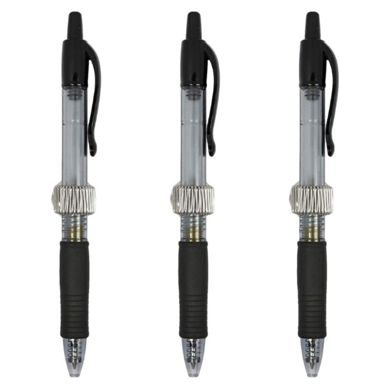 4PCS Single Hole Metal Spring Pen Holder with Pocket Clip Portable Magnetic Fridge Whiteboard Pen Holder Office Supplies