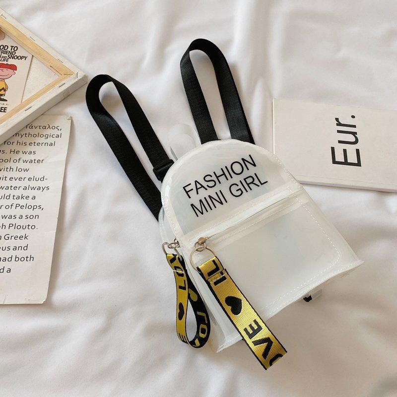 Детский прозрачный рюкзак из ПВХ, модная мини-сумка для девочек, модная школьная сумка для детского сада, ранец