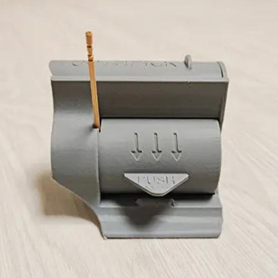 Диспенсер для зубочисток Yousheng, напечатанный на 3D-принтере, с выдвижной крышкой, держатель для зубочисток, портативный, для домашнего офиса, ресторана, настольный органайзер для зубочисток, контейнер