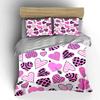 "Romantic Hearts Pattern Gift Set"  kid's and adults' bedroom decor, Exquisite three-piece bedding set gift