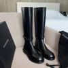 Cowhide~ Genuine Leather Boots for Women Wear Removable Knight Boots, High Boots, Thick-soled Thick-heeled Boots.