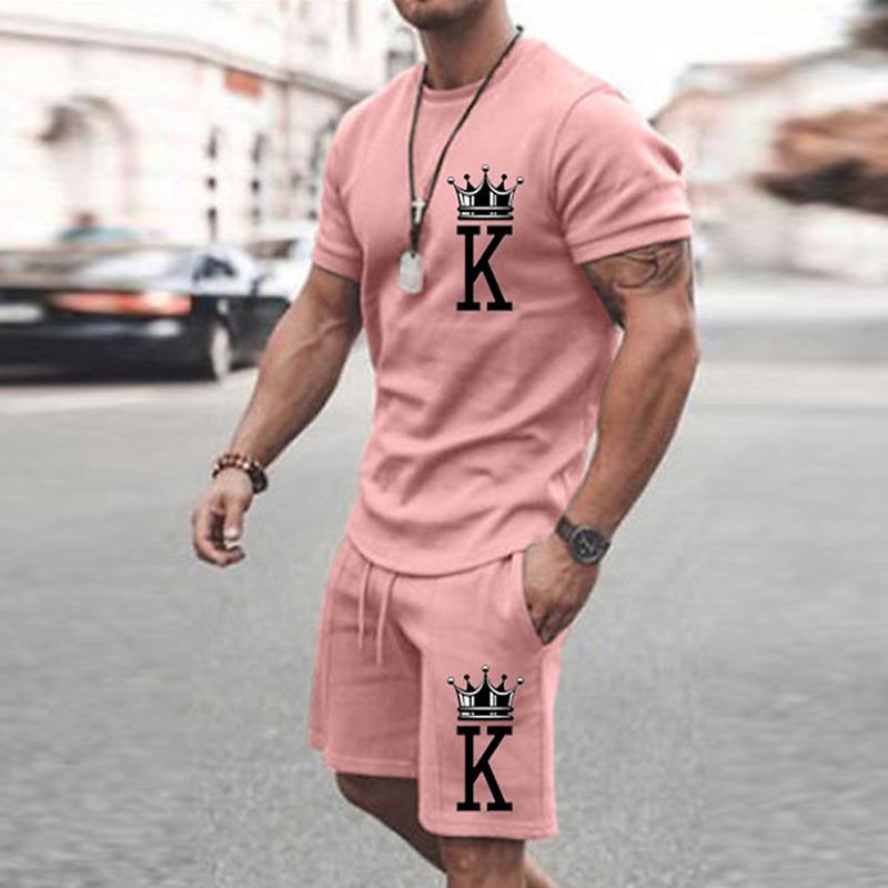 Мужская повседневная спортивная одежда с 3D-принтом в виде лица зла, летняя повседневная дышащая футболка, шорты, свободный мужской топ в стиле Y2K