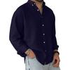 Men's Loose Classic Lapel Multi-pocket Industrial Work Shirt Top