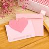 10Pcs Cute Folding Lover Heart Shaped Greeting Card Wedding Anniversary Message Card Love Confession Bouquet Gift Box Decoration