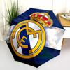 Узор Real Madrid CF, автоматический складной зонт, портативная и складная конструкция, 8 спиц, рождественский или день рождения подарок.