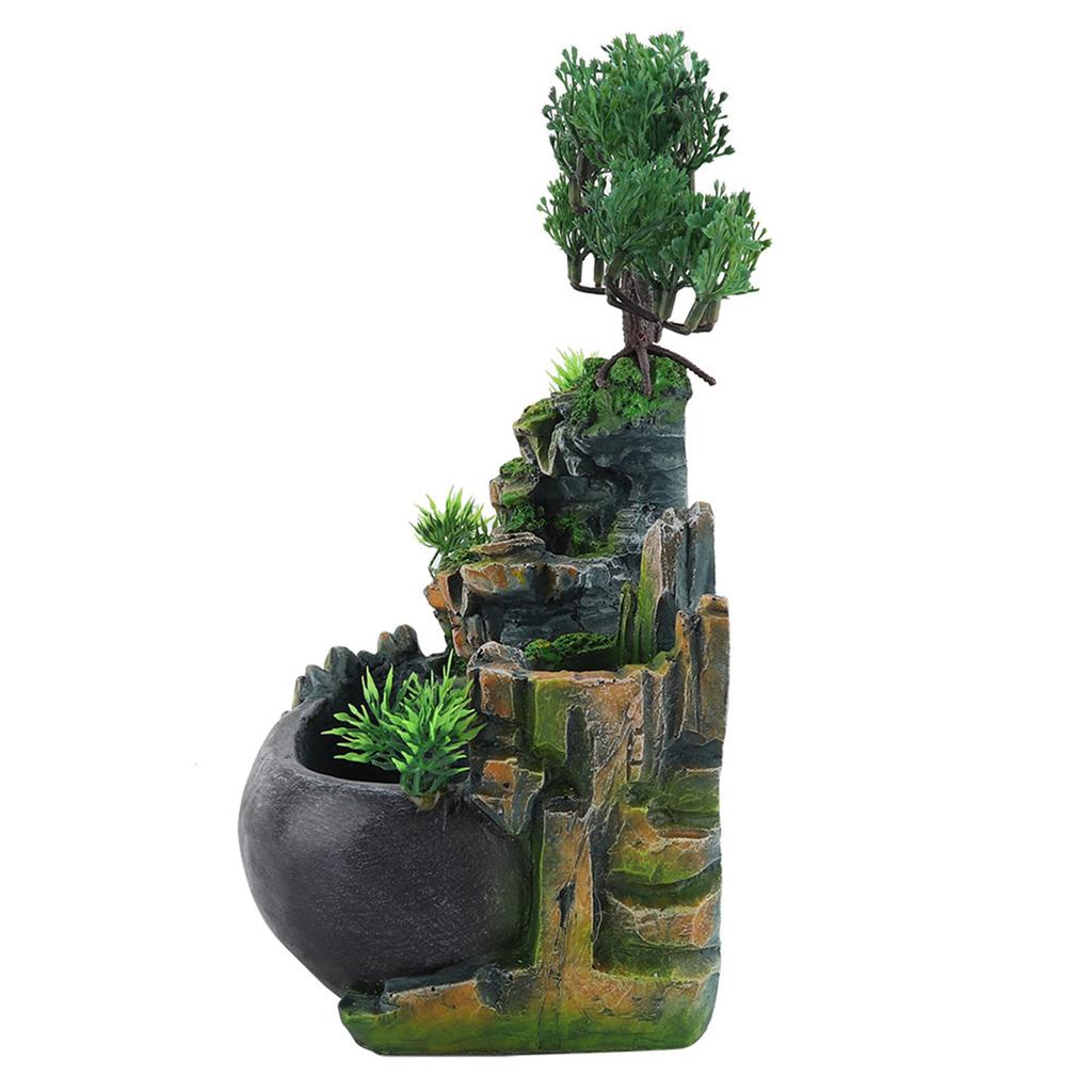 Настольный фонтан-водопад, небольшой каменный увлажнитель, украшение для домашнего стола