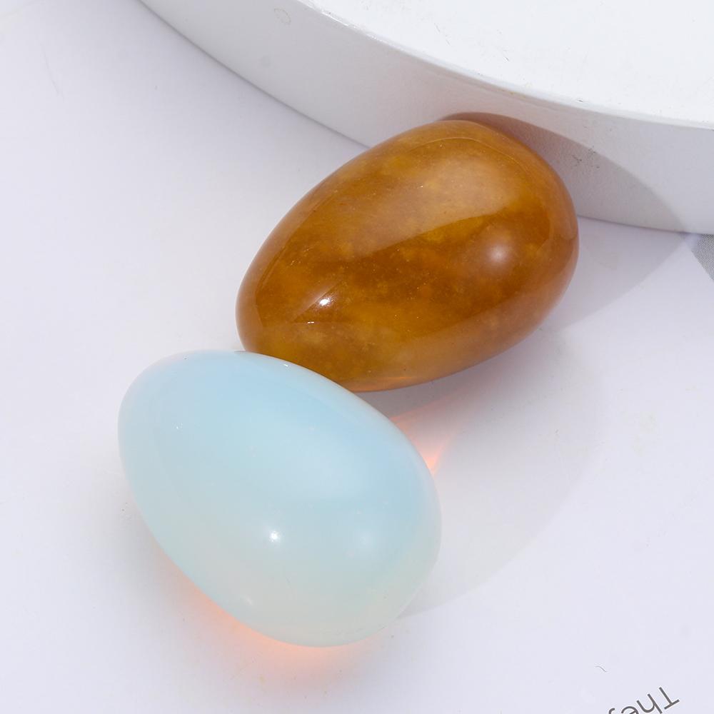 Collection Natural Blue Point Jade Mini Ornament Natural Stone Healing Egg Pattern Healing Stone