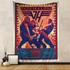 Van Halen Retrorock Band Hanging Bohemian Tapestry Hanging Tarot Hippie Wall Rugs Dorm Japanese Tapestry
