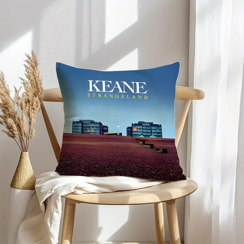 Чехол на подушку K-Keane Rock Мягкий плюшевый плед | Двусторонний декоративный чехол для подушки | Декор для дивана, спальни, дома
