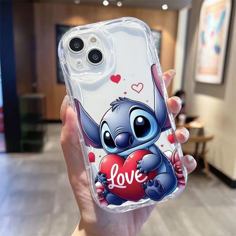Чехол для телефона Stitch Angel Baby для Samsung Galaxy S25 S24 S23 S22 FE Plus Ultra A15 A16 A25 A55 A35 A54 A14 A34 A07 A17, мягкий чехол