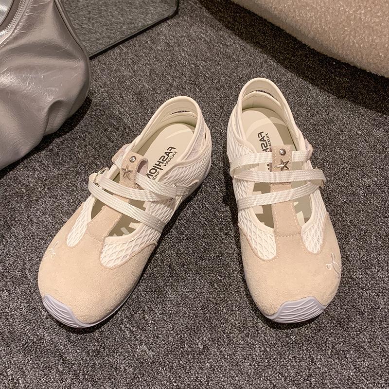 Yueyu 2025 Summer New Mesh Breathable Versatile Fashion Sandals Flat-bottomed Versatile Casual Shoes Sports Shoes