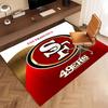 1pc San Francisco 49ers LOGO Print Area Rug - Soft, Washable Non-Slip Indoor Mat, Living Room, Home Office Decorative Rug,Office Decorative