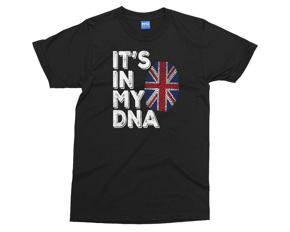ItS In My Dna TShirt Unisex British Flag Tee Union Jack Top Uk Ethnicity Shirt