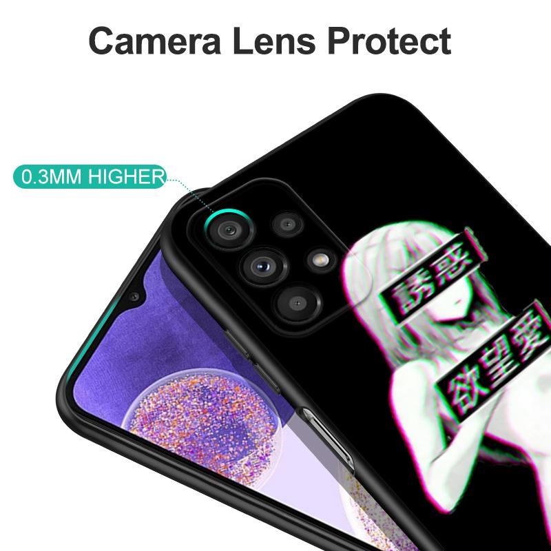 Черный чехол из ТПУ для Motorola Edge 20 Lite Pro 2021 S Moto E20 E30 E40 E7 4G G 5G Plus Waifu Girl Anime