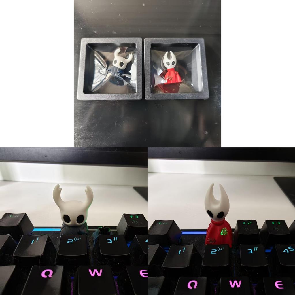 Набор кейкапов из ПВХ Hollow Knight с дизайном Пчелы и Рыцаря для геймеров