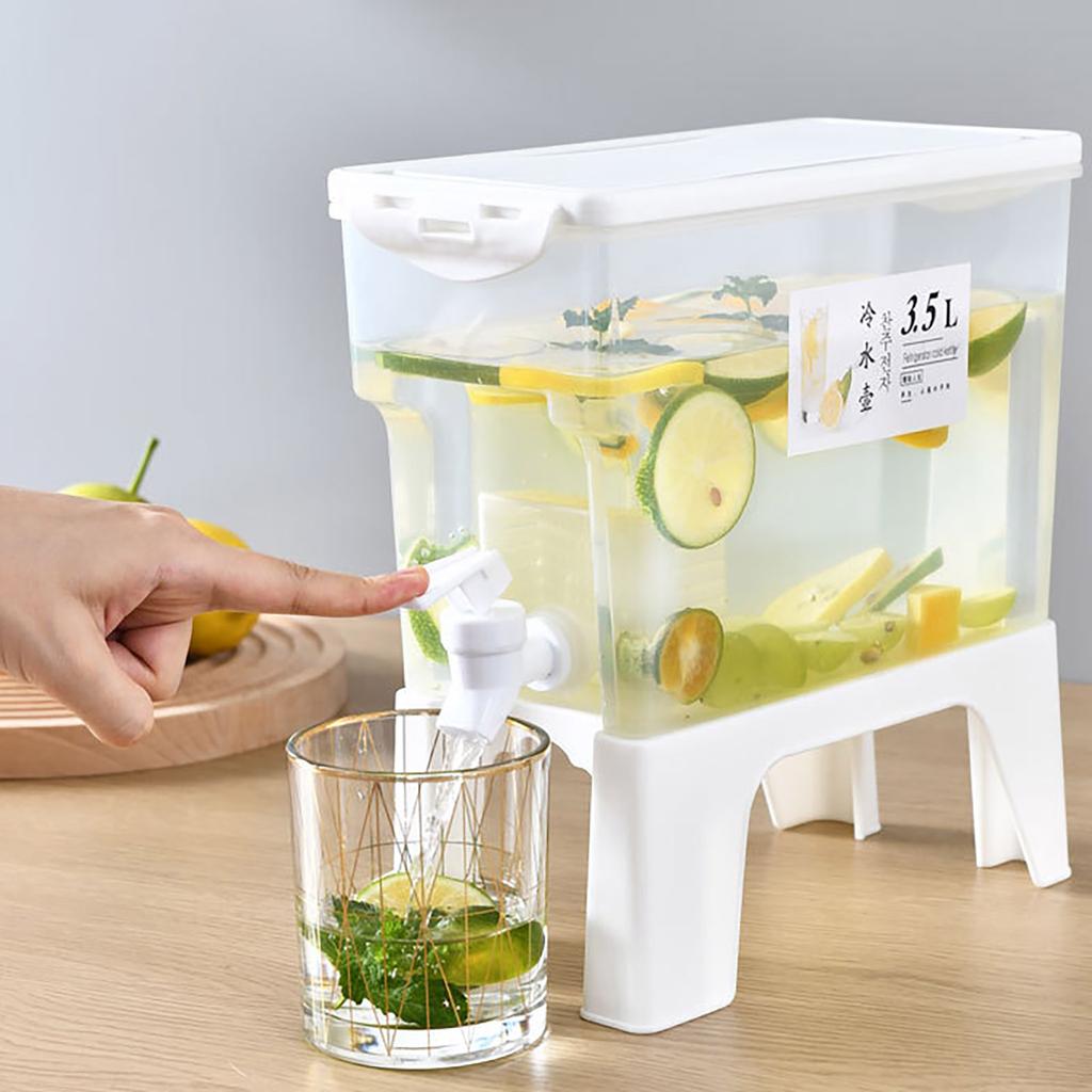 Rotatable Cold Kettle Summer Household With Faucet Put Refrigerator Fruit Juice Lemonade Teapot Resistant To High Temperature Tea Bucket