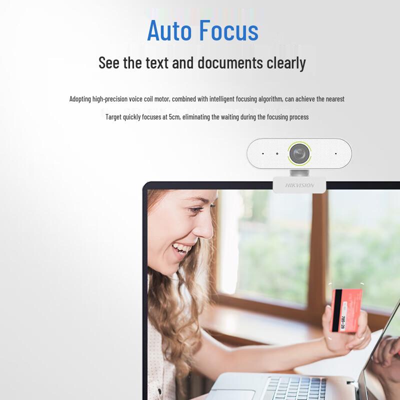 Hikvision 2K HD Webcam with Microphone and Autofocus