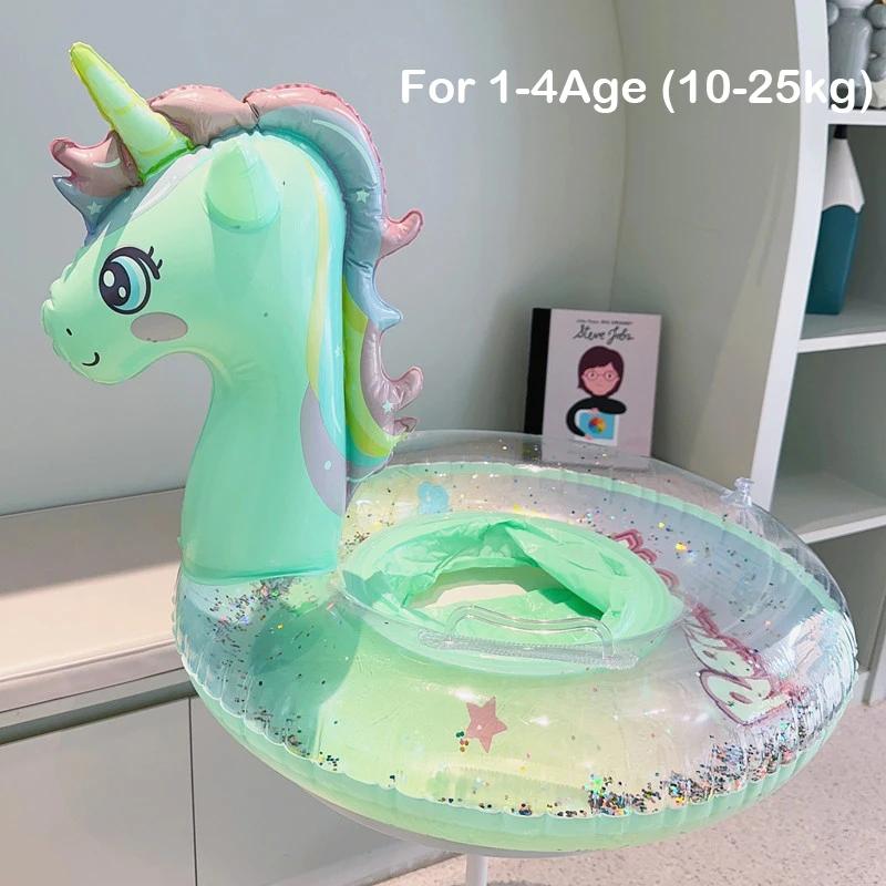Надувные круги для плавания Rooxin Unicorn для детей, младенцев, игрушки для игр на воде, сиденье-поплавок, летние пляжные вечеринки, практичное использование