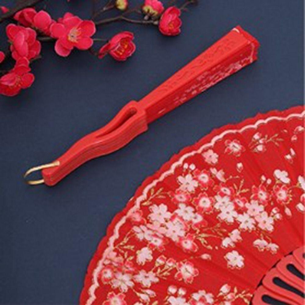 Веер из ткани «Цветок сливы», ручной веер в китайском стиле, элегантный танцевальный веер