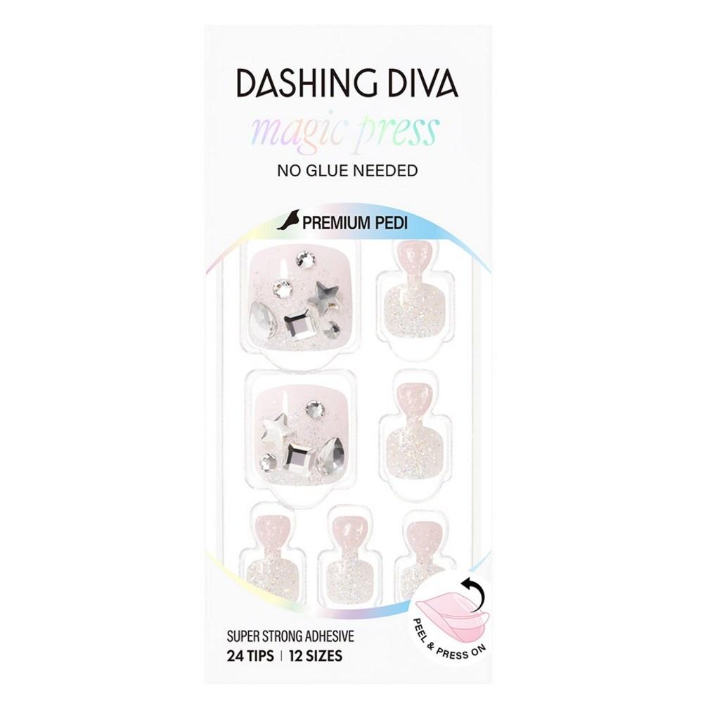 Dashing Diva Magic Press Pedi Набор Steri Drop Nude Beige + Серебристый + Серый 1 шт