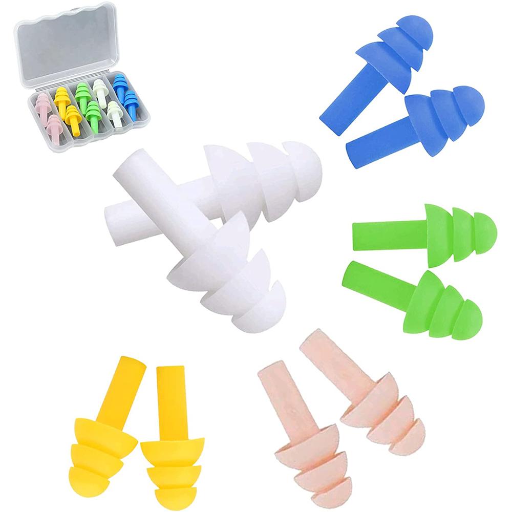 Protective For Sleep Comfort Washable Ear Plugs Silicone Earplugs Sleep Ear Plugs Waterproof Noise