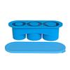 3 Cavity Ice Tray For Stanley Cup Tumbler Cup Silicone Ice Mold with Lid Summer Ice Maker Cylinder-Shape Reusable