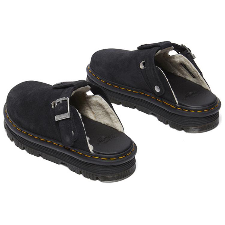 Dr. Martens Модные Универсальные Износостойкие Шлепанцы с Закрытым Носком Унисекс Обувь Черные 31938001