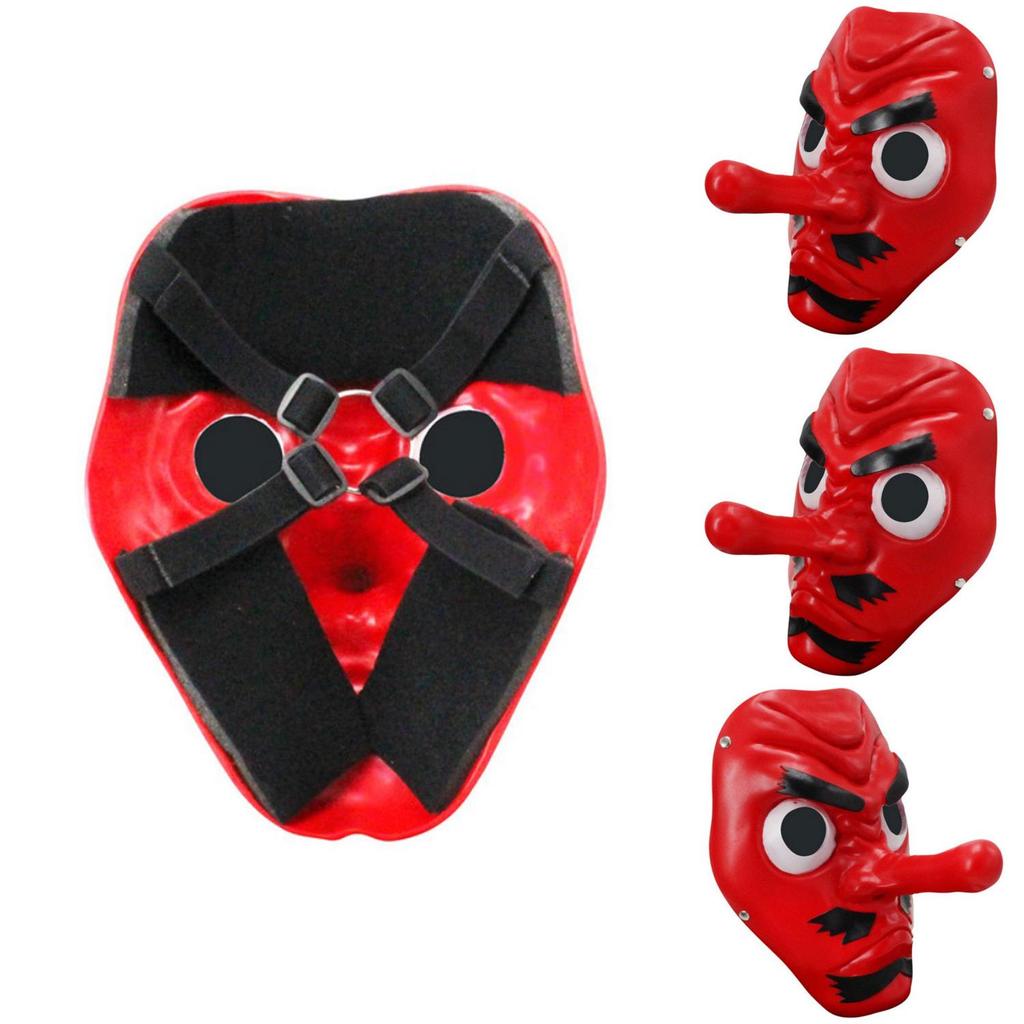 Red Tengu Demon Slayer Mask For Halloween And Themed Cosplay Events