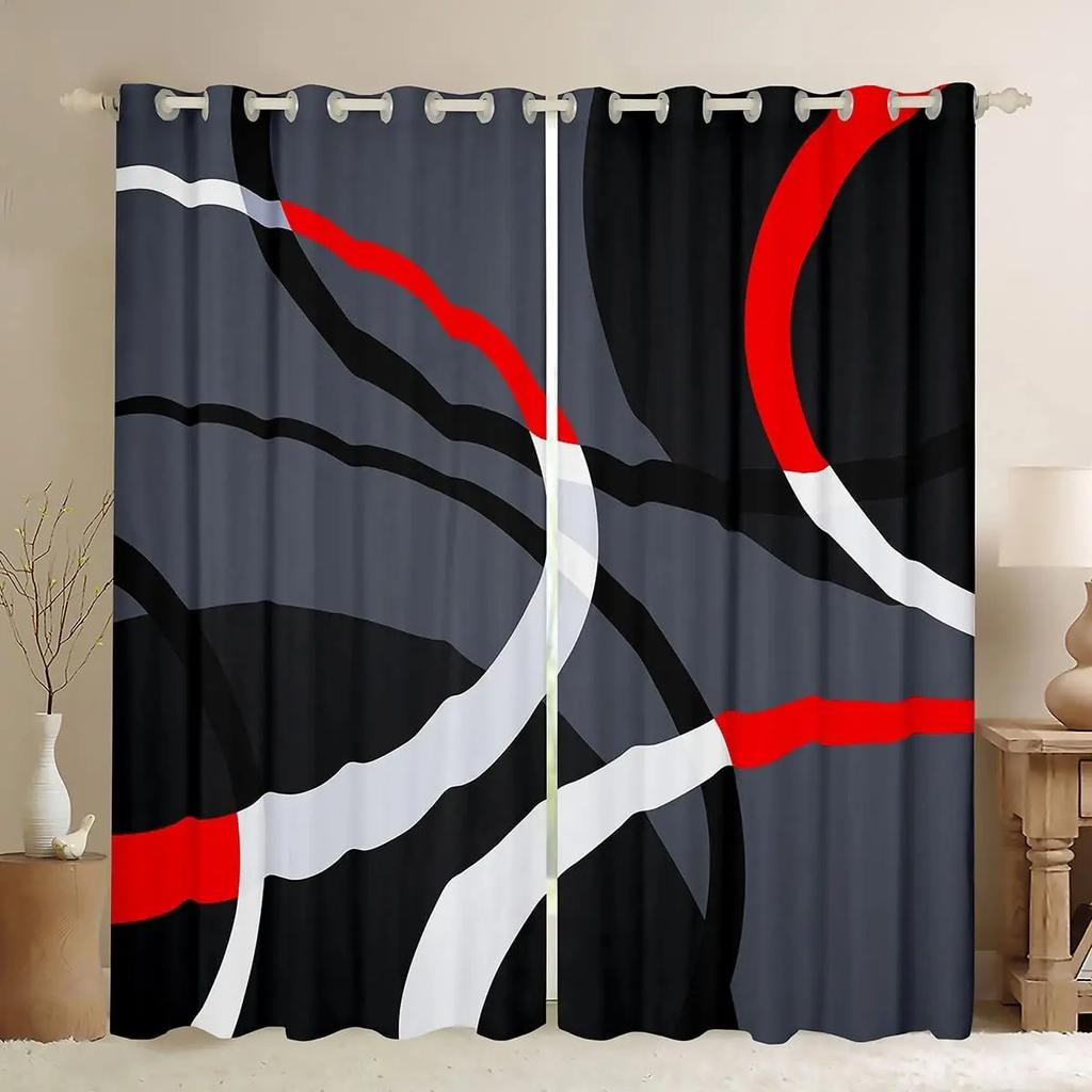 Желто-серо-черные геометрические плотные затемняющие шторы для гостиной, спальни, геометрическая круглая драпировка для спальни, индивидуальные шторы
