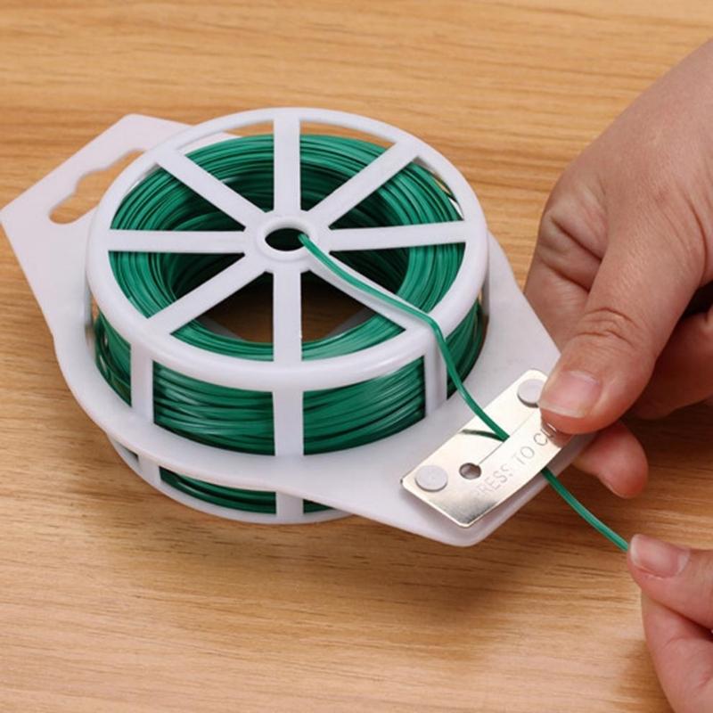 Садовое растение Мягкая проволока Садовая гибкая завязка Мягкая садовая завязка Цветная скрутка Резиновая завязка Садовый инструмент Для овощей