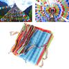 8.4M 30 Sheets 5Colors Religious Flags Tibetan Buddhist Supplies Prayer Flag