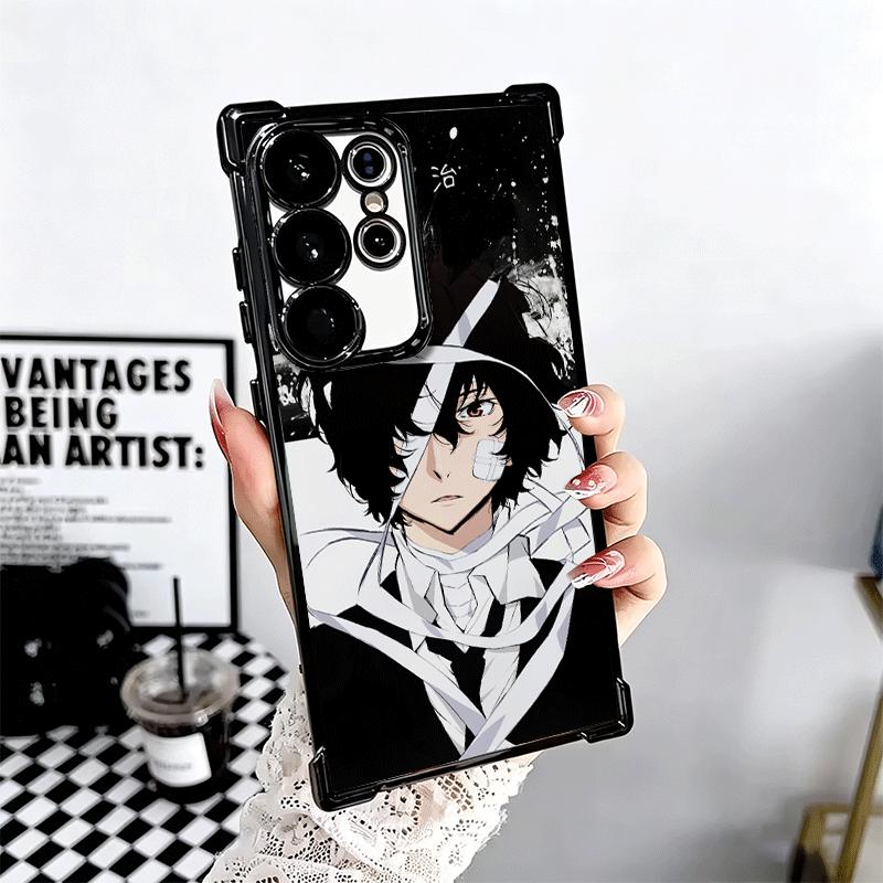 Чехол для телефона Bungo Stray Dogs Дазай с покрытием для Samsung Galaxy S24 S25 FE S26 Edge S23 Ultra S22 S21 Plus S20 Противоударный с подушкой безопасности Co