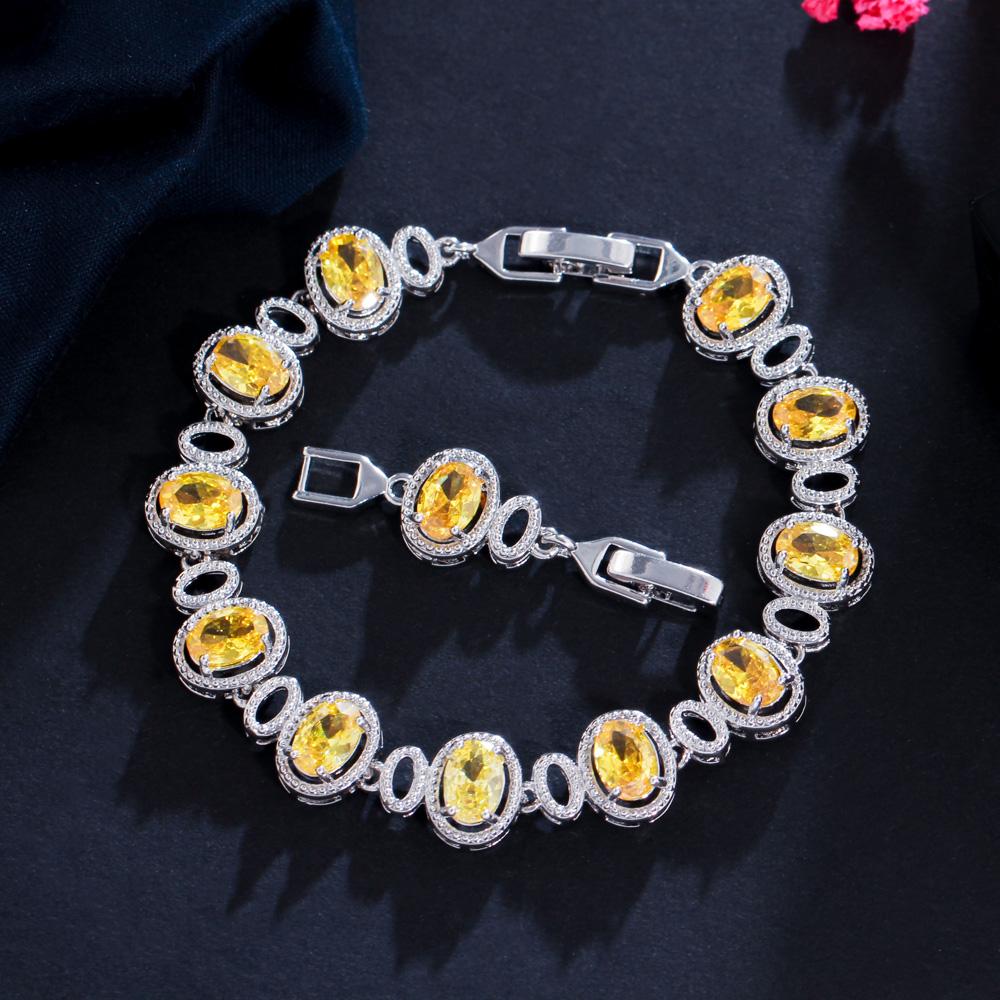 CMM Нежный овальный фиолетовый круглый теннисный браслет с кубическим цирконием