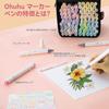Ohuhu Marker Brush 96 Light Professional Includes 1 Blender Honolulu B Series Pens, Type, Shades, Pastel/Illustration Markers, Brush/Fine Tip, Pen,