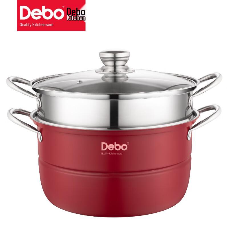 Пароварка Debo Bolton 28 см, двухъярусная, из нержавеющей стали 304