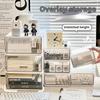 Desktop Drawer Box Desktop Cosmetic And Stationery Storage Box Desk Organizer With Window Stack Able Transparent Storage Boxs