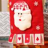 Chair Covers Dining Room Chair Back Cover Slipcover Santa Snowman Elk Pattern for Christmas Holiday Festival Decoration