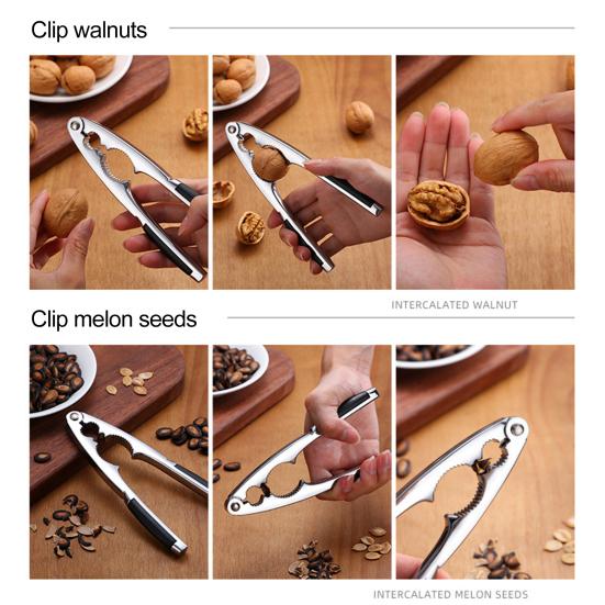 Walnut Cracker Heavy-duty Zinc Alloy Nut Cracker Tool Convenient Ergonomic Design Nut Opener for Home