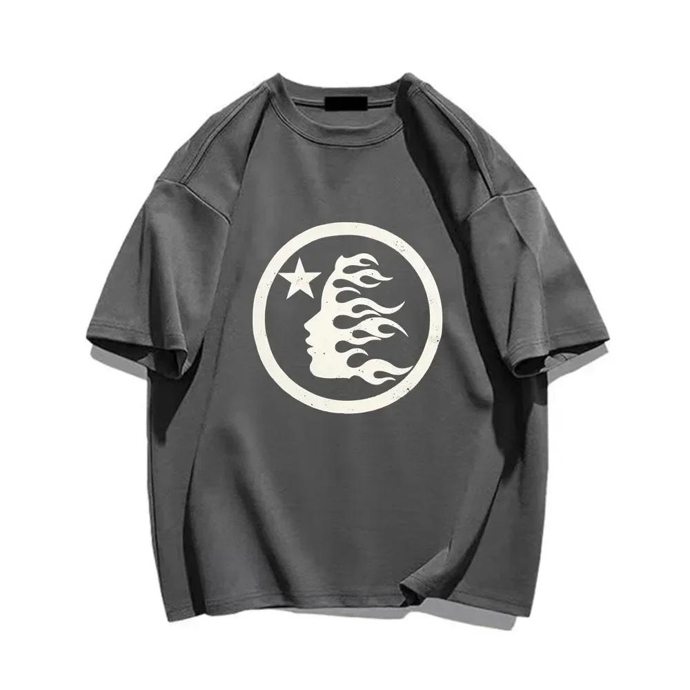 Футболка Hellster Rapper Wash Grey Heavy Craft Unisex с коротким рукавом, мужская и женская, топ, уличная мода, ретро-футболка Hell