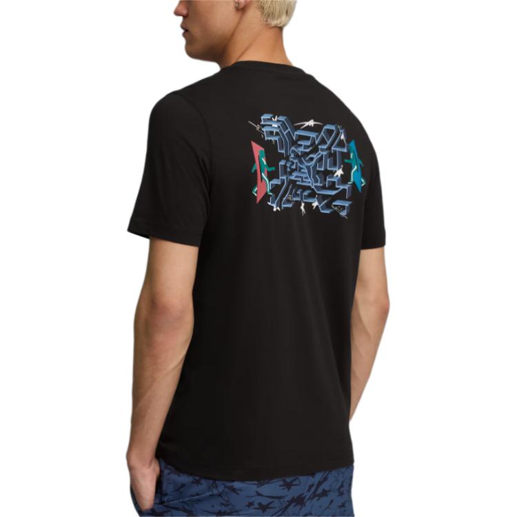Puma X Коллаборация Squid Game SS25 Модная удобная футболка с коротким рукавом с круглым вырезом Мужские футболки 630706-01