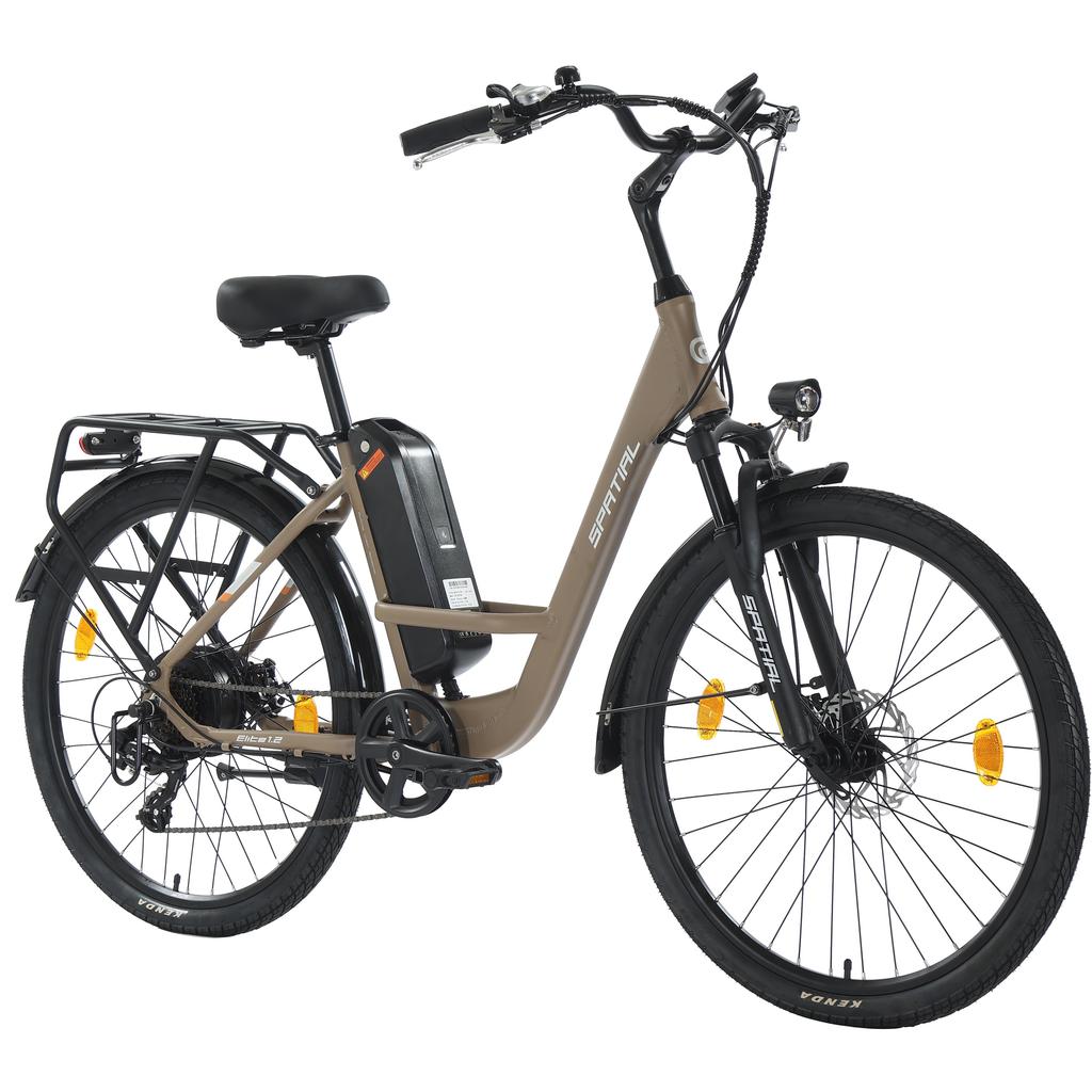 Spatial Элитный женский электровелосипед с сиденьем для буксировки, двигатель 250 Вт, аккумулятор 36 В 13 Ач, 26-дюймовые дорожные шины, электровелосипед для езды по пересеченной местности, электровелосипед для езды на открытом воздухе