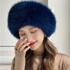Женские меховые шапки, пушистые зимние теплые шапки из искусственной норки, модные цилиндры, женские меховые шапки