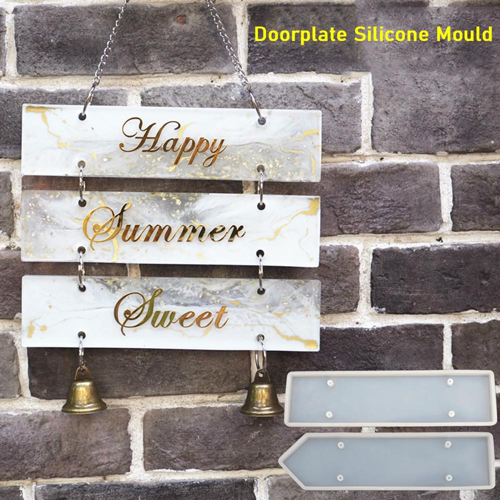 1 комплект из прозрачного силикона, самодельные указатели, приветственные карточки, эпоксидная смола, форма для дверного номерного знака R