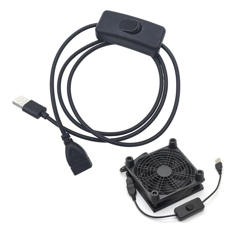 Large Power 2A USB Male to Female Connector Short Cable Manual Switches Operate Travel Friendly Designs for Electronics