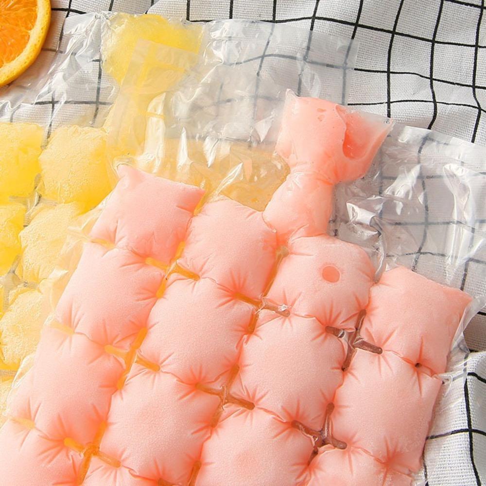10PCS Edible Frozen Ice Cube Bags Portable Faster Freezing Ice Maker New Ice Mould  DIY Drinking