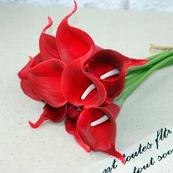 1шт искусственный цветок каллы лилии свадебный букет настоящий сенсорный свадебный домашний декор