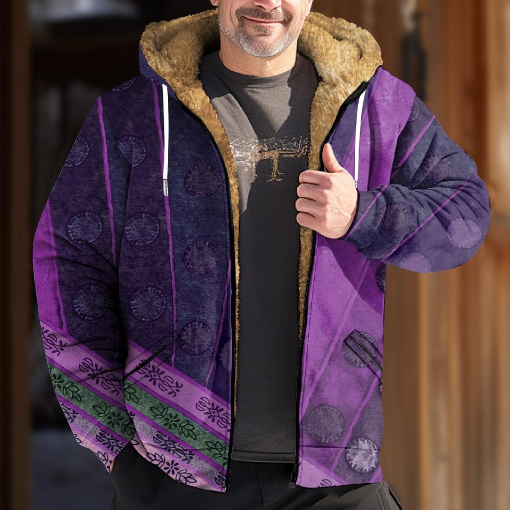 Мужская куртка с принтом в стиле ретро, мужская весенне-осенняя повседневная трендовая куртка на молнии с капюшоном