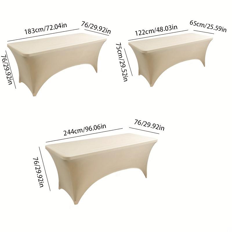 Белая/черная высокая эластичная скатерть для свадебной вечеринки, красоты, массажа, эластичная скатерть для отеля, дня рождения, прямоугольная скатерть