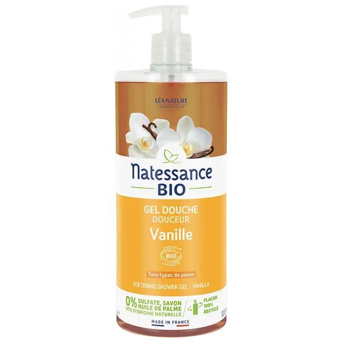 Natessance douche vanille fruitée sans sulfates 1L