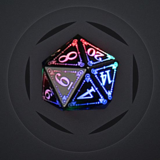 1 набор светодиодных светящихся игральных костей USB-перезаряжаемые RGB светящиеся многогранные игральные кости D4 D6 D8 D10 D12 D20 мигающие игральные кости для взрослых семейная вечеринка настольная игра